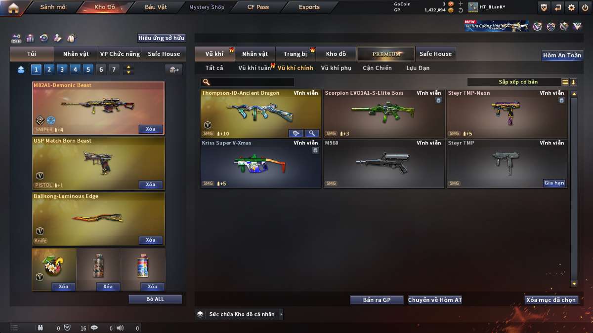 shop acc cf uy tin gia re